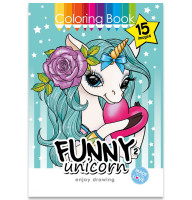 Раскраска Funny unicorn 2 210х297 8 листов 22175