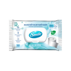 Влажная туалетная бумага с клапаном Smile Fresh 44 шт