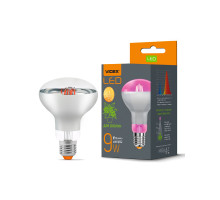 Фитолампа LED VIDEX Filament R80FF 09W E27 1200K