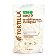 Эко средство для отбеливания и выведения пятен с белых вещей Tortilla 200 г