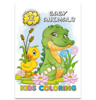 Раскраска Baby animals 210х297 8 листов 22206