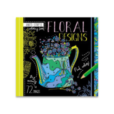 Раскраска-антистресс Floral designs 200х200 мм 36 листов 19173