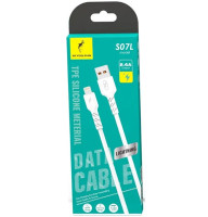 Кабель SkyDolphin S07L TPE High Elastic Line USB - Lightning 2.4A 1 м White (USB-000593)