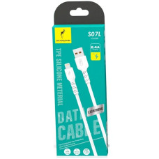 Кабель SkyDolphin S07L TPE High Elastic Line USB - Lightning 2.4A 1 м White (USB-000593)