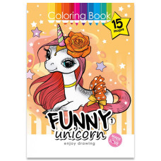 Раскраска Funny unicorn 210х297 8 листов 22174