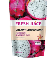 Крем-мило Fresh Juice Frangipani & Dragon fruit (дой-пак) 460 мл