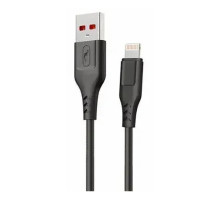 Кабель SkyDolphin S61LB USB - Lightning 2.4A 2 м Black (USB-000575)