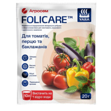 Добриво для томатів, перцю та баклажанів Yara Folicare 20 г