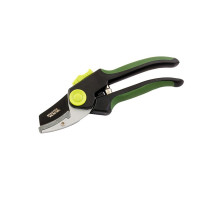 Секатор садовий MasterTool 200 мм ручки ABS TPR лезо Mn 65+тефлон ковадло