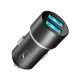 Автомобильное зарядное устройство Sky Dolphin SZ02 Aluminium 2USB 2.4A Black (AZP-000074)