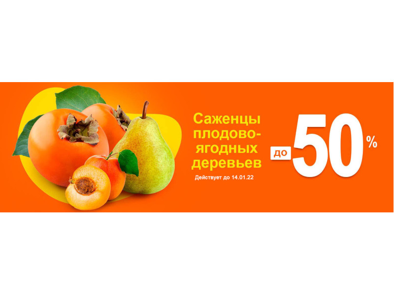 Знижка на плодові дерева до -50%