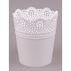 Кашпо Lace 12,5 см 0,6 л біле