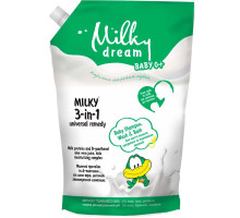 Средство для купания малышей 3 в 1  Milky Dream (запаска) 450 мл