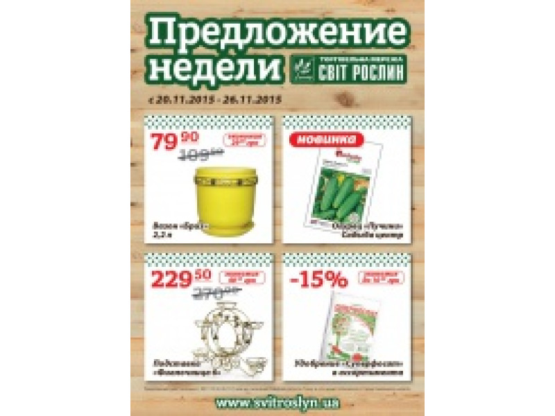 Предложение недели 20-26 ноября