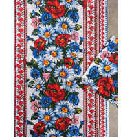 Полотенце вафельное GM Textile с принтом цветов 35*61 см