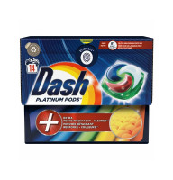 Капсули для прання кольорової білизни Dash Platinum Pods Extra Color 14 шт