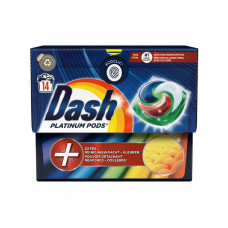 Капсулы для стирки цветного белья Dash Platinum Pods Extra Color 14 шт