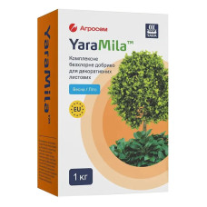 Добриво безхлорне YaraMila для декоративних листяних Весна-Літо 1 кг
