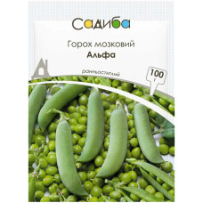Насіння Горох Альфа 100 г Садиба