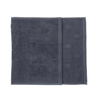 Салфетка махровая жаккардовая GM Textile темно-серая 25*45 см