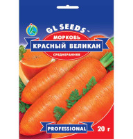 Насіння морква Червоний велікан GL Seeds 20 г