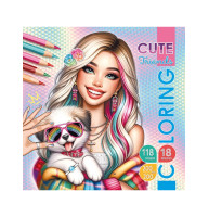 Раскраска Cute friends 200х200 мм 8 листов 23308