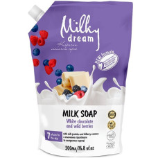 Рідке мило Milky Dream Білий шоколад та Лісові ягоди (запаска) 500 мл
