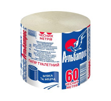 Туалетная бумага Альбатрос макулатурная 60 м