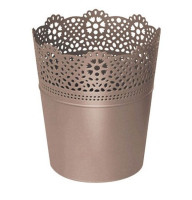 Кашпо Lace 15,5 1 л мокко 