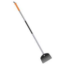 Грабли пластиковые TQ 13 зубцов с металлическим черенком TQ-G13TS