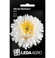 Насіння Айстра біла хризантемоподібна Принцеса 0,2 г LedaAgro