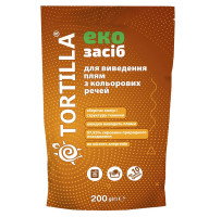 Еко засіб для виведення плям з кольорових речей Tortilla 200 г