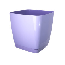 Вазон Тоскана ліловий пастель, квадратний 22 см