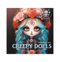 Раскраска Сreepy dolls 160х160 мм 24 листа 23398