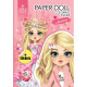 Раскраска с наклейками Paper doll Anastasia 210х297 мм 8 листов 23266