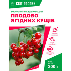 Водорастворимое удобрение для плодово ягодных кустов NPK 30-10-10 200 г