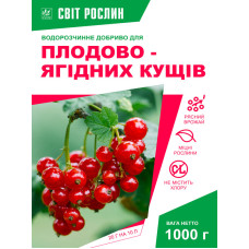 Водорастворимое удобрение для плодово ягодных кустов NPK 30-10-10 1 кг