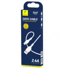 Кабель SkyDolphin S66T USB - USB Type-C 2.4A 1 м White