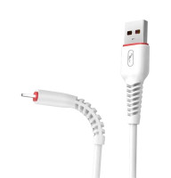 Кабель SkyDolphin S54T Soft USB - Type-C 2.4A 1 м White (USB-000431)