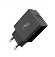 Сетевое зарядное устройство SkyDolphin SC30 2 USB 2.1A Black (MZP-000169)
