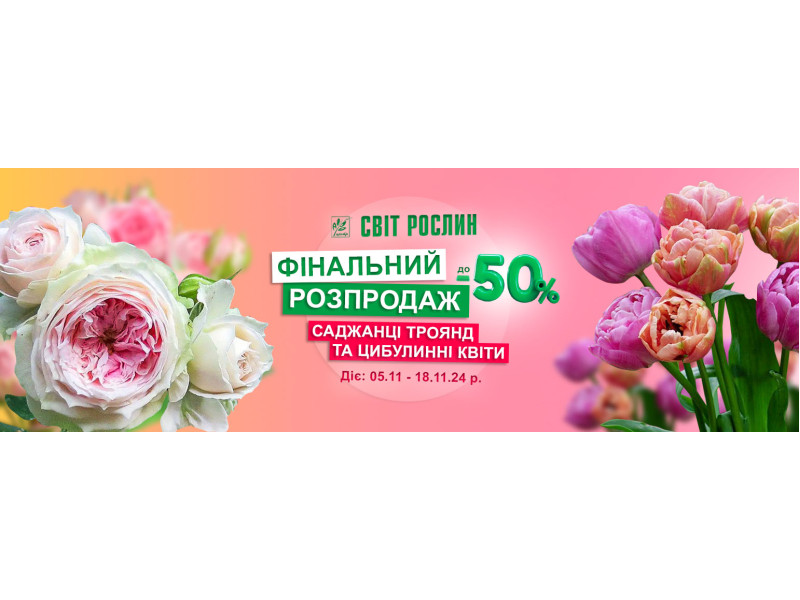 Фінальний розпродаж цибулинних квітів!