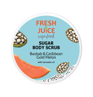 Скраб для тела сахарный Fresh Juice Baobab & Caribbean gold melon 225 мл