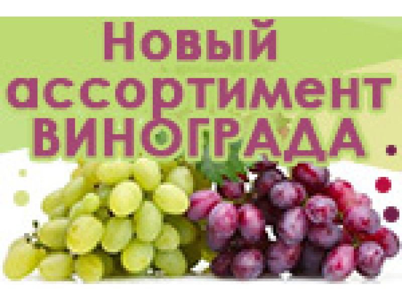 Новий асортимент винограду!