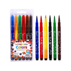 Набор фломастеров-кисточек Colors 6 цветов