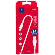 Кабель SkyDolphin S02L Fast Charging USB-Lightning 3A 1 м White (USB-000586)
