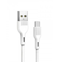 Кабель SkyDolphin S03T Frost Line USB-Type-C 3A 1 м White (USB-000419)