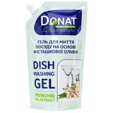 Гель для мытья посуды Donat Clean Nature на основе фисташкового масла 1 л дой-пак