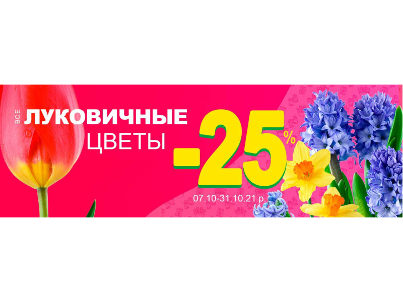 -25% на всі цибулинні і кореневищні рослини!