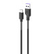 Кабель SkyDolphin S27T Spring Anti-Brake USB - USB Type-C 2.4A 1 м Black (USB-000611)