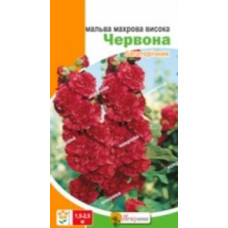 Семена мальвы махровой высокой Красная 0,3 г